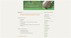 Desktop Screenshot of letsblogconstruction.com