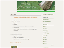 Tablet Screenshot of letsblogconstruction.com